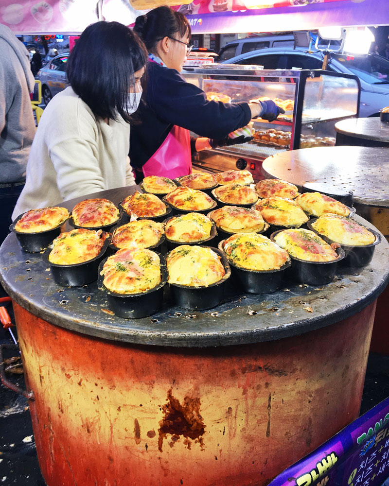 Korea street food egg bread