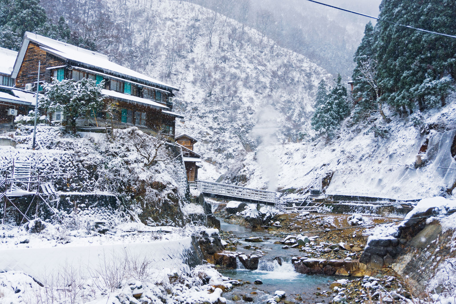 Nagano Japan snow mountains